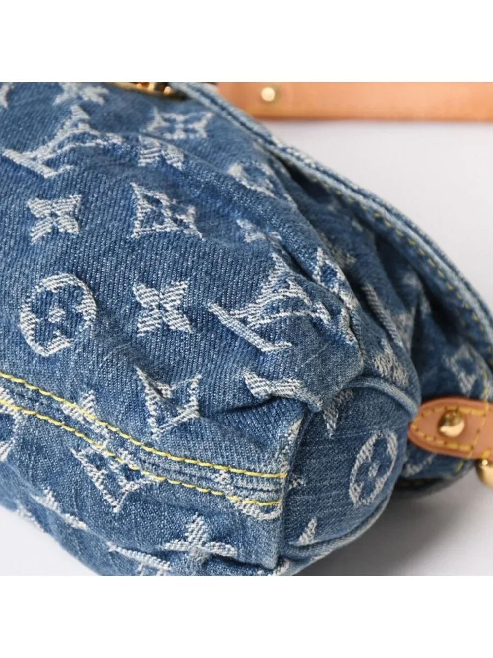 Louis Vuitton Mini Pleaty Bag Monogram Denim Indigo Blue